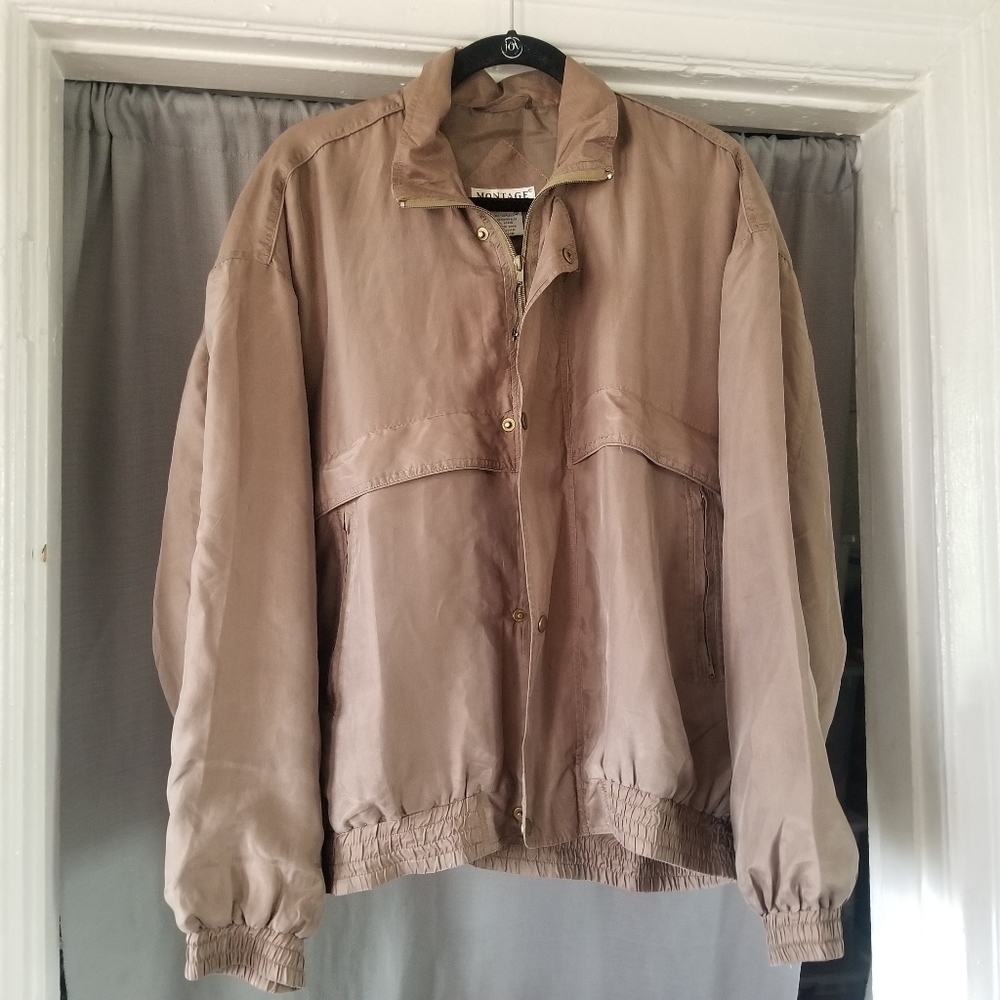Montage Pour Homme | Lightweight Silk Bomber Jacket